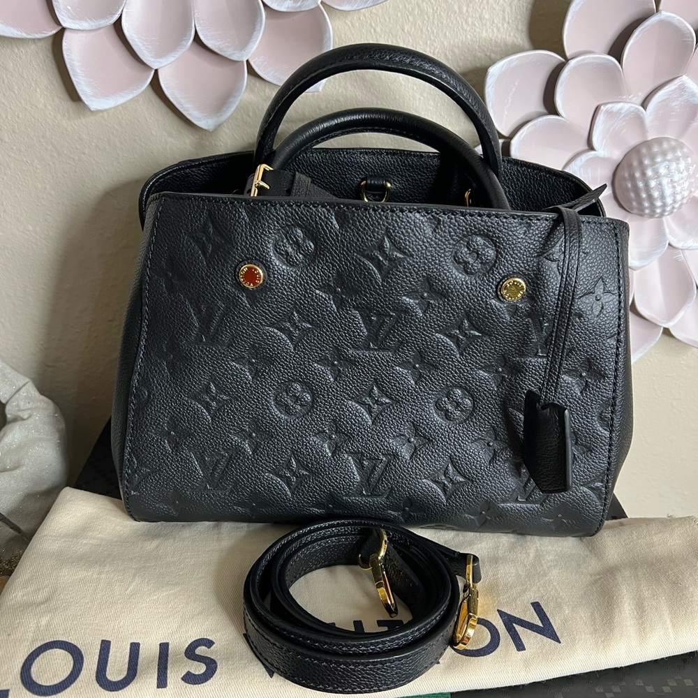 LOUIS VUITTON MONOGRAM BLACK EMPREINTE MONTAIGNE
BB CROSSBODY